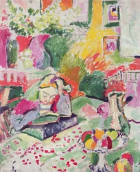 Chica leyendo (óleo sobre lienzo)