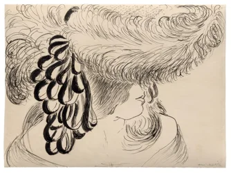 Niña con sombrero de plumas (Srta. Antoinette)
