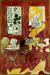 Grand interieur rouge 1948 (óleo sobre lienzo )