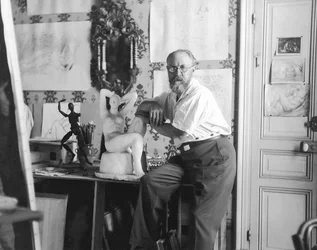 Henri Matisse, el pintor (foto b/n)