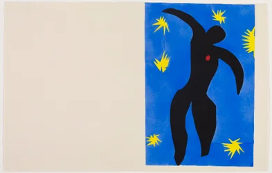 Icare, c.1943 (pochoir impreso en tinta de color sobre papel tejido)