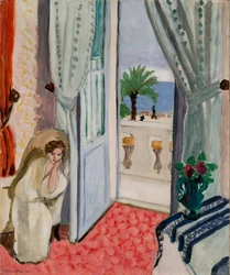 Interior en Niza, c.1919 (óleo sobre lienzo)