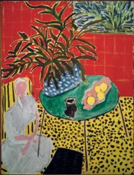 Interior con helecho negro