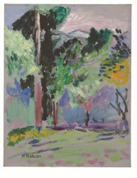 Paisaje en Collioure, c. 1905-1906 (óleo sobre tabla)