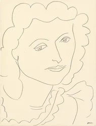 Cabeza grande (Lucienne) (lápiz sobre papel)
