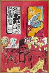 Interior rojo grande