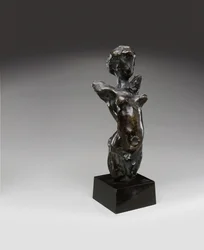 Vida - Torso con cabeza, concebido en 1906, esta versión fundida por Valsuani en 1951 (bronce patinado marrón)
