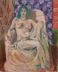 Mujer mora (La rodilla levantada)