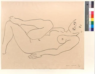 Desnudo, pierna flexionada: Estudio de piernas