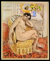 Desnudo en un sillón