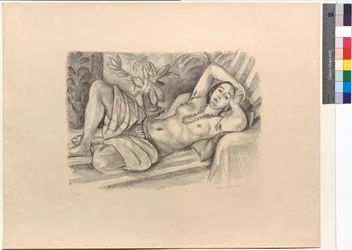 Odalisca con magnolia