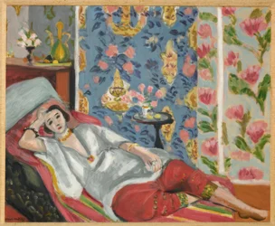 Odalisca con pantalones rojos