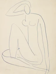 Figura femenina sentada
