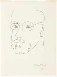 Autorretrato, vista de tres cuartos