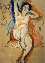 Desnudo femenino sentado