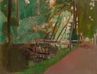 Sous-bois, c. 1902-1903 (óleo sobre papel verjurado sobre tabla)