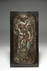 Desnudo de pie, concebido en 1908, fundido en 1952 (bronce patinado marrón)