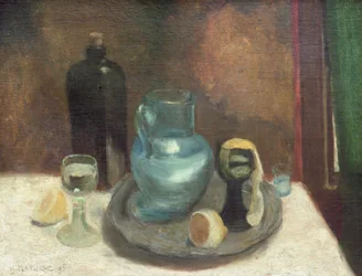 Bodegón con limón o La jarra azul
