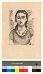 Cabeza de joven muchacha