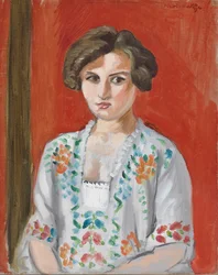 La blusa búlgara, c.1920 (óleo sobre lienzo)