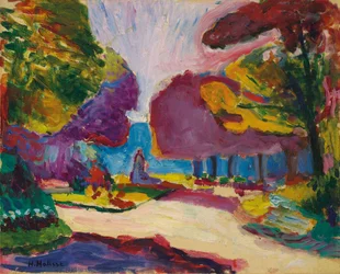 Los Jardines de Luxemburgo, París, c. 1902 (óleo sobre lienzo)
