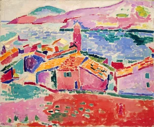 Vista de Collioure, c.1905 (óleo sobre lienzo)