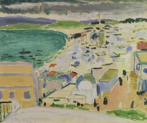 Vista de la bahía de Tánger (óleo sobre lienzo)