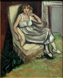 Mujer en un sillón