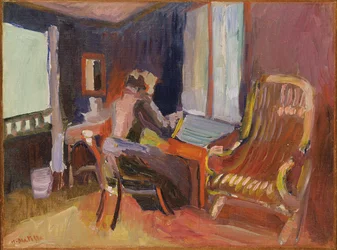 Mujer en un interior