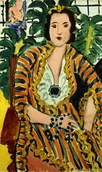 Mujer con una joya azul (Helene Galitzine con piedra preciosa)