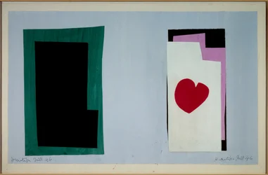 jazz - le coeur 1943 (Gouaches, recortes y collages sobre papel montados en lienzo)