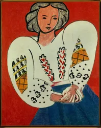 la blouse roumaine 1940 (óleo sobre lienzo)