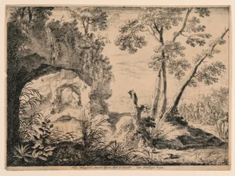 Juan el Bautista predicando en el desierto