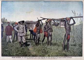 Un convoy en la misión Marchand en 1898, 1899