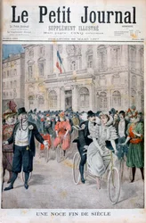 Una boda en bicicleta, Francia, 1897