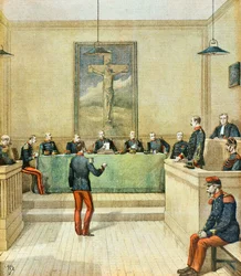 El capitán Dreyfus ante el Consejo de Guerra