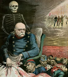 Retrato caricaturesco de Otto Von Bismarck