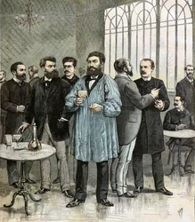 Diputados en el bar de la Asamblea Nacional