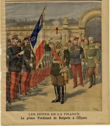 Ferdinand I de Bulgaria en el Palacio del Elíseo