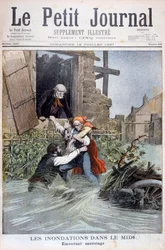 Inundaciones en el Midi, sur de Francia, 1897