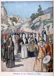 Funeral del Duque de Aumale en Italia, 1897