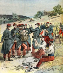 Entrega de correo a los soldados