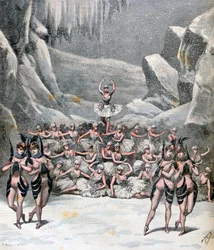 El ballet de la nieve, de la Voyage dans la Lune de Jacques Offenbach, 1892