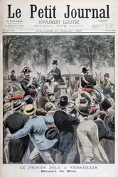 La partida de Émile Zola de Versalles, 1898