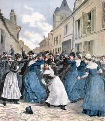 El traslado de los locos en Villejuif, París, 1891