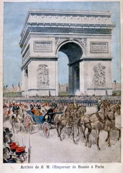 El Zar Nicolás II llega a París, 1896