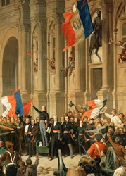 Revolución de 1848: El poeta Alphonse de Lamartine rechaza la bandera roja de la extrema izquierda ...