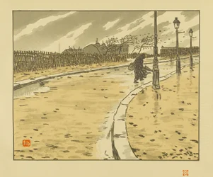 Desde la calle Lamark [Las treinta y seis vistas de la Torre Eiffel]