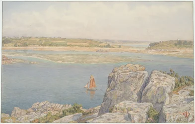 Desembocadura del Trieux en Île à Bois, Loguivy