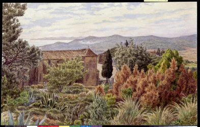 Paisaje. Dibujo de Henri RIVIERE (1864-1951)
